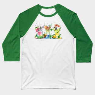 Cute animals and Cocktails Baseball T-Shirt